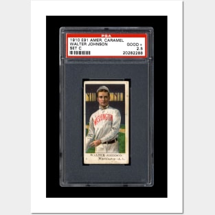 1908-10 American Caramel Set C (E91) - WALTER JOHNSON Posters and Art